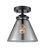 Nouveau One Light Semi-Flush Mount in Oil Rubbed Bronze (405|284-1C-OB-G43)