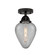 Nouveau 2 One Light Semi-Flush Mount in Matte Black (405|288-1C-BK-G165)