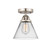 Nouveau 2 One Light Semi-Flush Mount in Brushed Satin Nickel (405|288-1C-SN-G42)