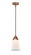 Nouveau 2 One Light Mini Pendant in Antique Copper (405|288-1S-AC-G181)