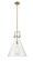 Newton LED Pendant in Brushed Brass (405|411-1S-BB-16CL)