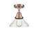 Caden One Light Flush Mount in Antique Copper (405|447-1C-AC-G4474)