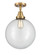 Caden One Light Flush Mount in Brushed Brass (405|447-1C-BB-G202-12)