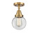 Caden LED Flush Mount in Brushed Brass (405|447-1C-BB-G202-6-LED)