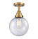 Caden LED Flush Mount in Brushed Brass (405|447-1C-BB-G204-8-LED)