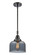 Caden LED Mini Pendant in Matte Black (405|447-1S-BK-G73-LED)