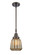 Caden LED Mini Pendant in Oil Rubbed Bronze (405|447-1S-OB-G146-LED)