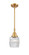 Caden One Light Mini Pendant in Satin Gold (405|447-1S-SG-G302)