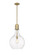 Auralume One Light Pendant in Brushed Brass (405|492-1S-BB-G582-14)