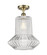 Ballston One Light Semi-Flush Mount in Antique Brass (405|516-1C-AB-G212)