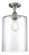 Ballston One Light Semi-Flush Mount in Brushed Satin Nickel (405|516-1C-SN-G112-L)