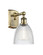 Ballston One Light Wall Sconce in Antique Brass (405|516-1W-AB-G382)