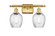 Ballston LED Bath Vanity in Satin Gold (405|516-2W-SG-G292-LED)