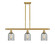 Ballston Three Light Island Pendant in Satin Gold (405|516-3I-SG-G257)