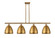 Ballston Four Light Island Pendant in Brushed Brass (405|516-4I-BB-MBD-9-BB)