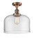 Franklin Restoration One Light Semi-Flush Mount in Antique Copper (405|517-1CH-AC-G72-L)