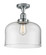 Franklin Restoration One Light Semi-Flush Mount in Polished Chrome (405|517-1CH-PC-G72-L)