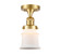 Franklin Restoration LED Semi-Flush Mount in Satin Gold (405|517-1CH-SG-G181S-LED)