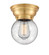 Franklin Restoration One Light Flush Mount in Satin Gold (405|623-1F-SG-G204-6)