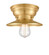 Franklin Restoration One Light Flush Mount in Satin Gold (405|623-1F-SG-M4-SG)