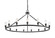 Ballston LED Chandelier in Matte Black (405|860-BK-LED)