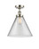 Ballston Urban LED Semi-Flush Mount in Polished Nickel (405|916-1C-PN-G42-L-LED)