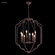 Lantern Eight Light Chandelier in Dark Brown (64|41106DB22)