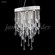 Sculptured Crystal Leaf Three Light Chandelier in Silver (64|96253S00)