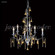Murano Six Light Chandelier in Aged Gold (64|96326AG2BE)