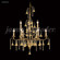 Murano Nine Light Chandelier in Aged Gold (64|96329AG22W-97)