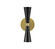 Milo LED Wall Sconce in Black and Vintage Brass (33|310422BVB)