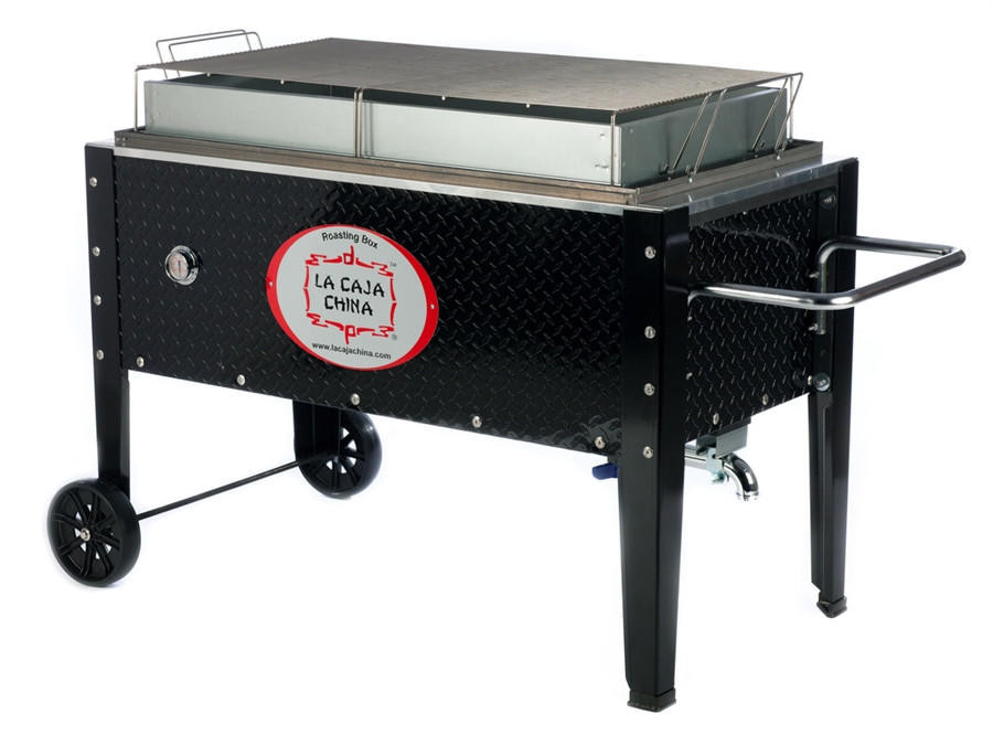 SP-300 100 lbs. Diamond Plate Black - La Caja China