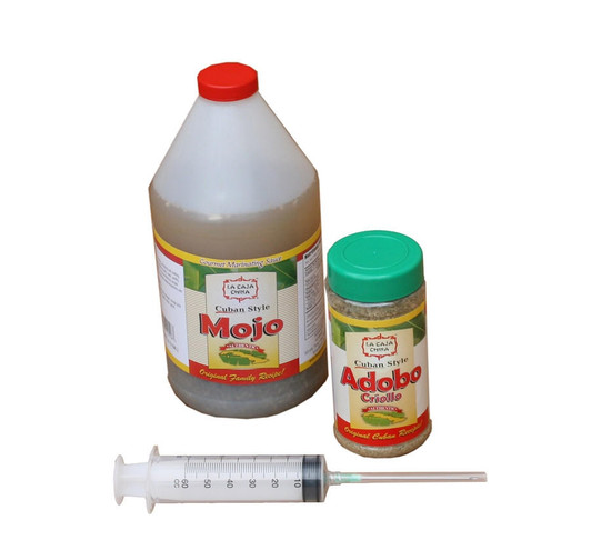 La Caja China Injector, Mojo 64 oz, and Adobo Criollo 12 oz Set #1873