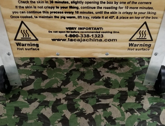 La Caja China Drip Mat Green Pigs