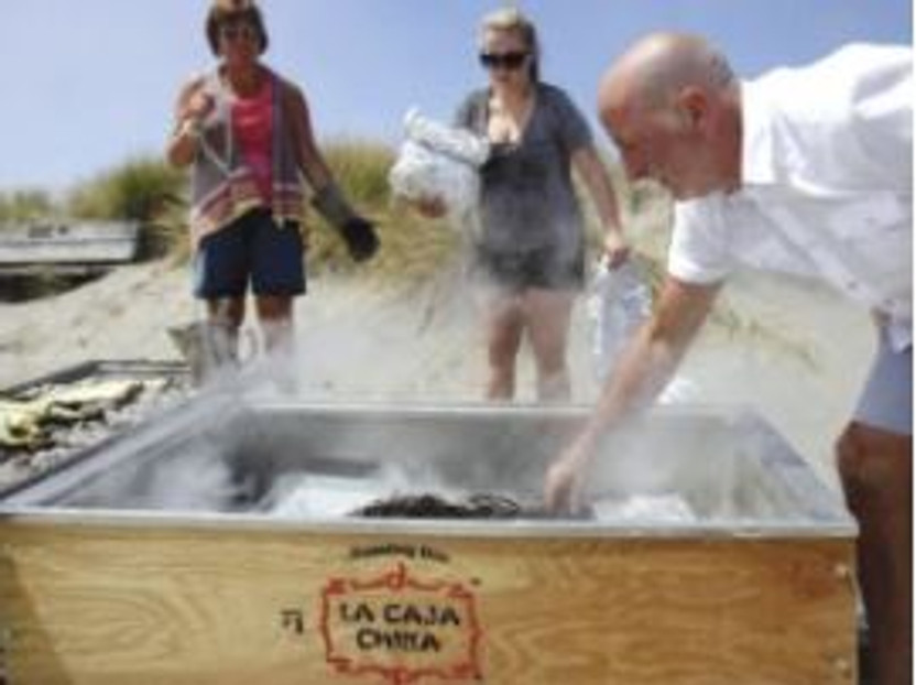 The Perfect Clam Bake Recipe using La Caja China