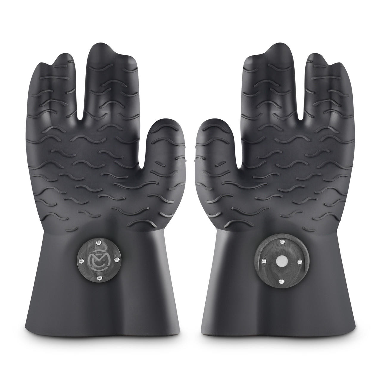Heat Resistant Silicone BBQ Gloves Black