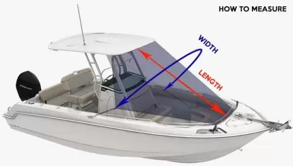 Oceansouth Cabin Cruiser Stern Shade Extension Kit