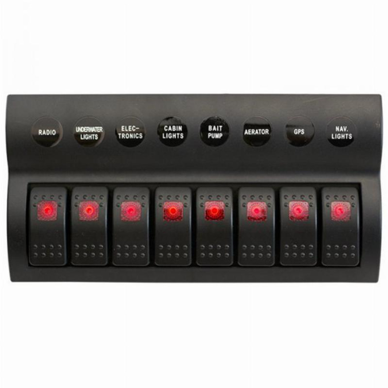 Panel Switch,12-24V Car Universal 6P LED Touch Membrane Control Panel Switch Electronic Accessory On Off Rocker Toggle Switch Panel Box - 1