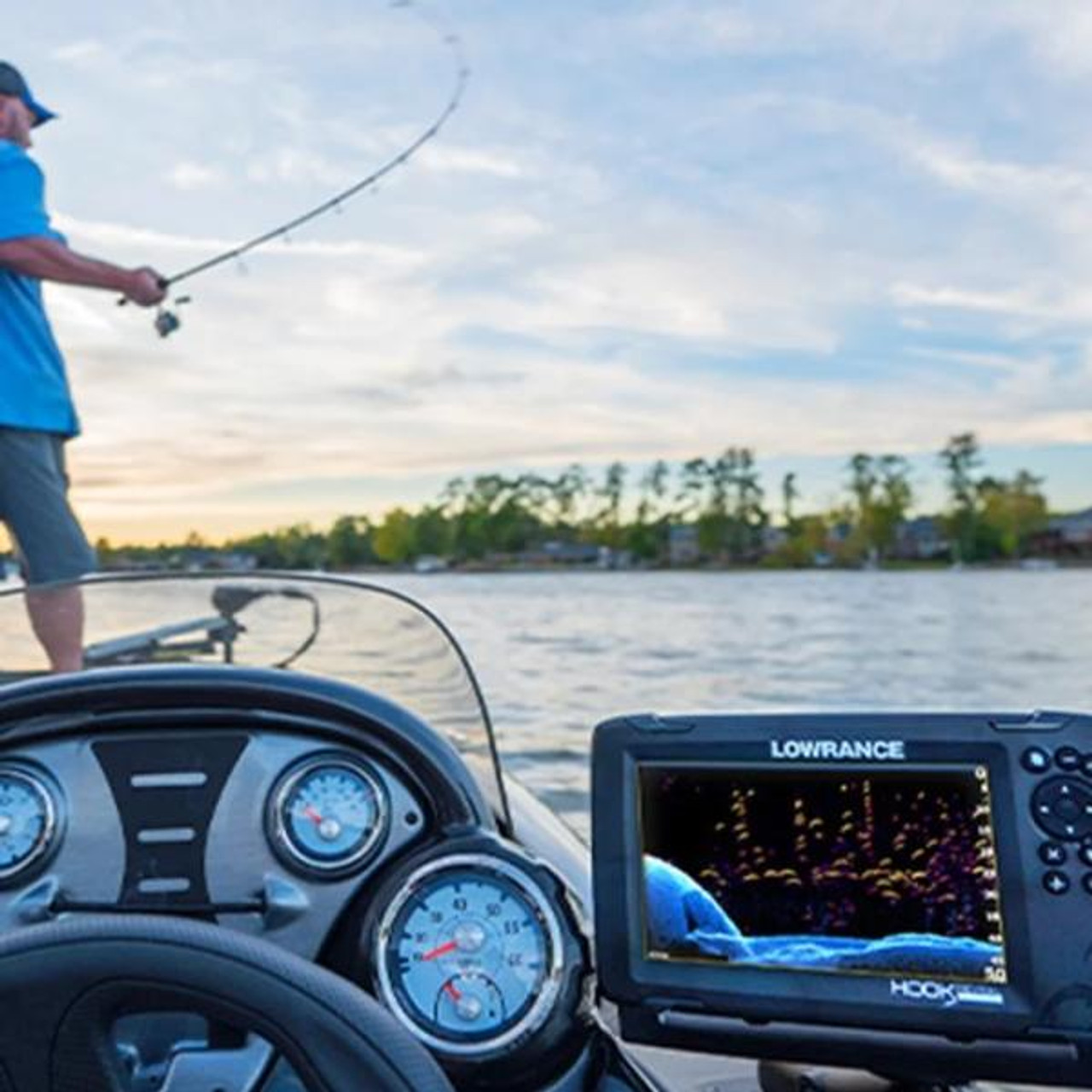 Lowrance HOOK Reveal 5x SplitShot with CHIRP, DownScan & GPS