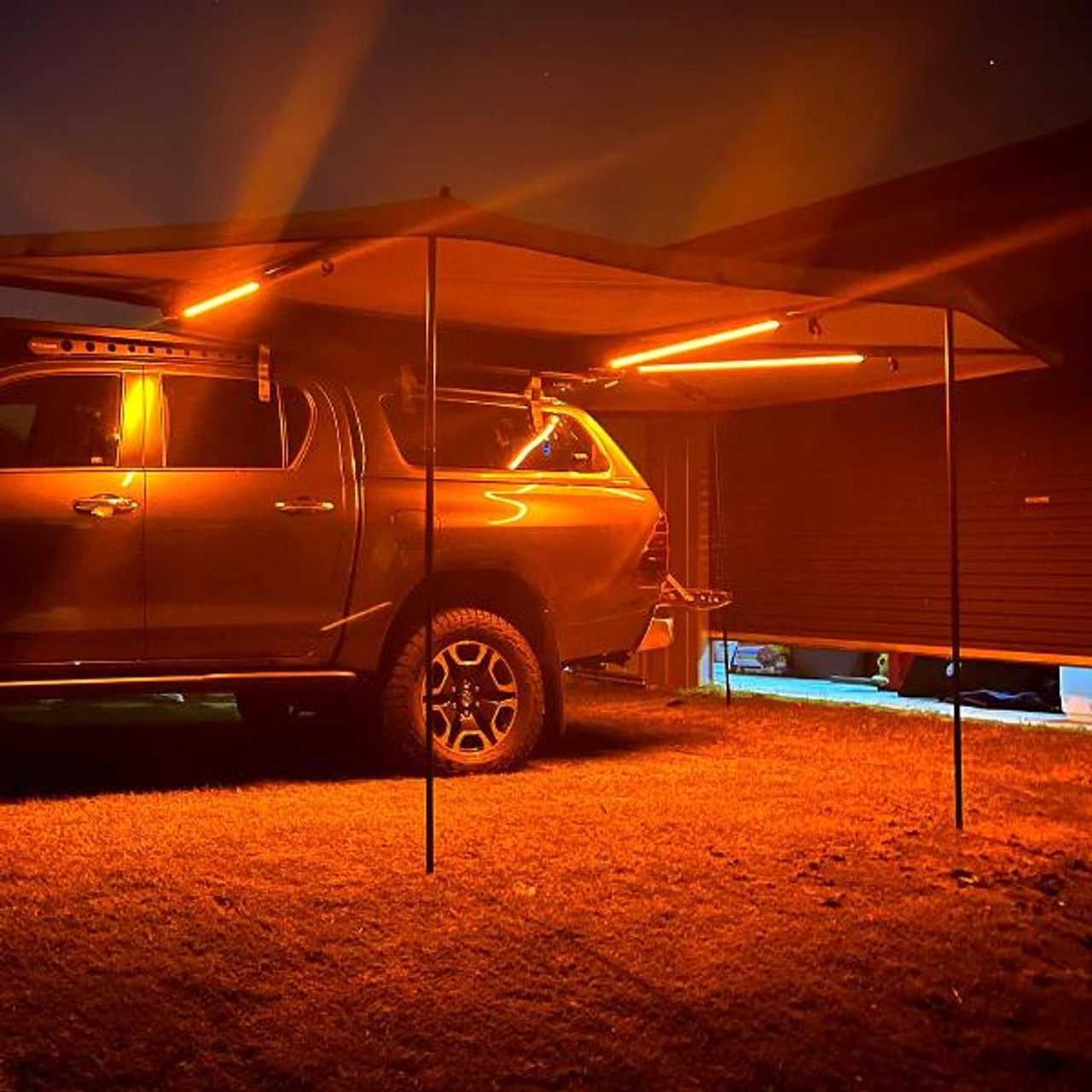 2 Bar Tri-Colour LED Camp Light Kit - Hardkorr Australia