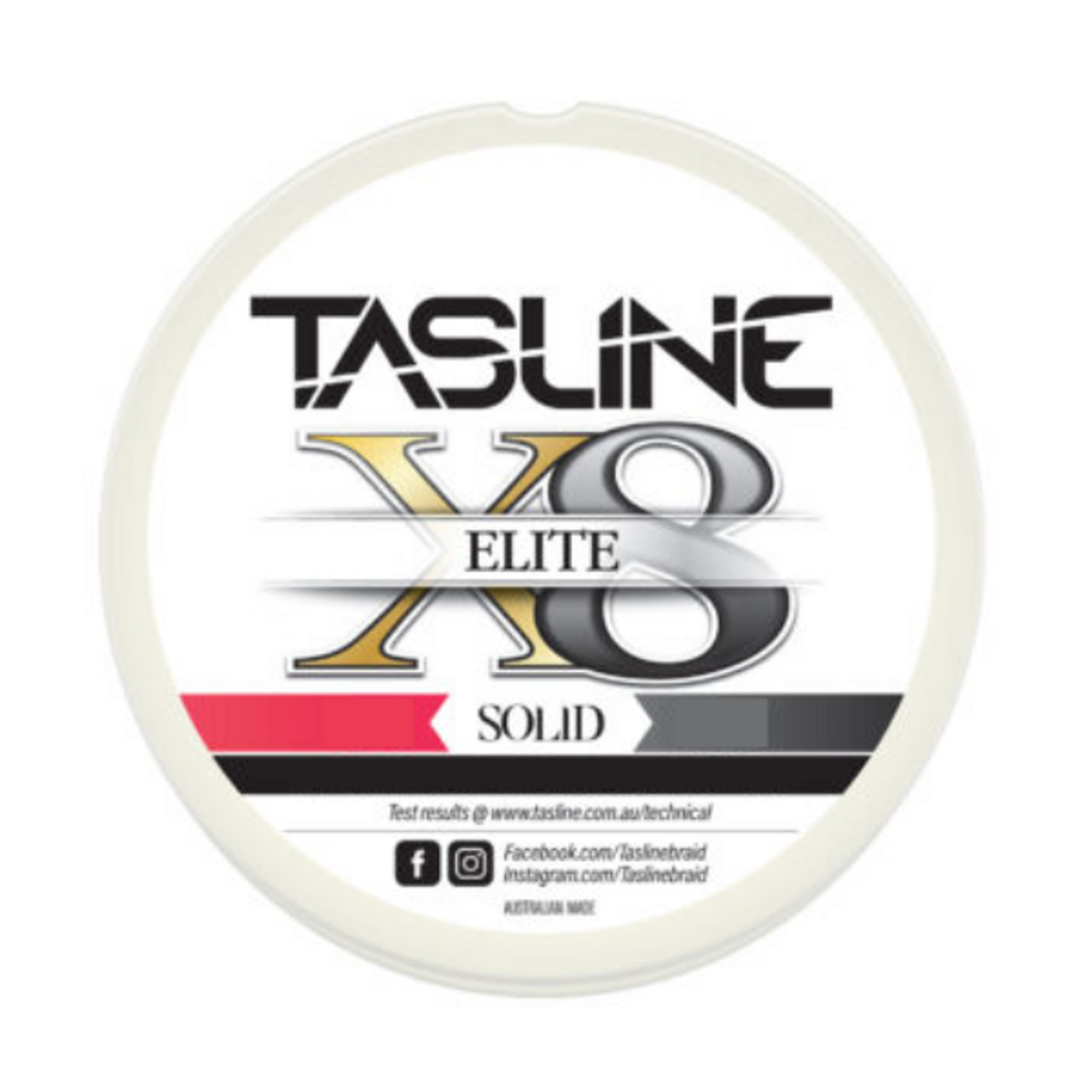 Tasline Elite 20lb White Braided Fishing Line (TL020-0300 TL020