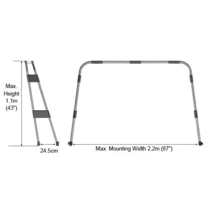 Oceansouth Stainless Steel Boat Arch / Radar Arch – Model MA 009