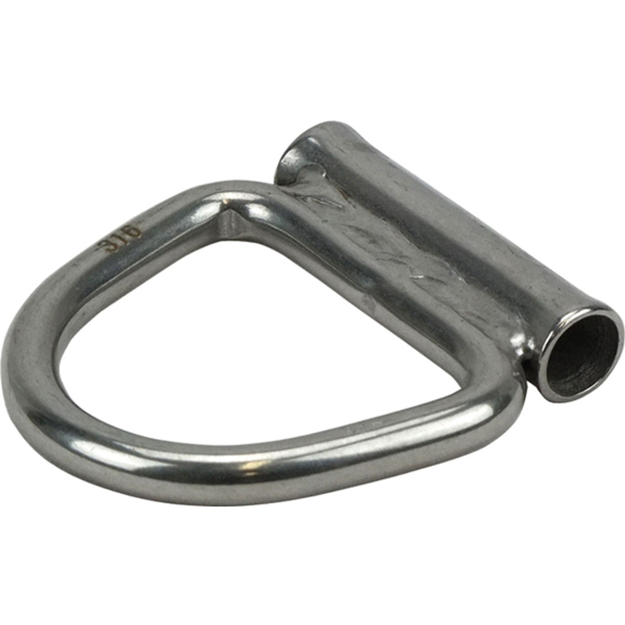 Stainless Steel Wire Support 'D' Ring - 316 Grade