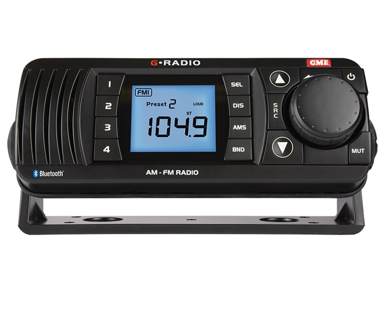 GME Bluetooth AM/FM Marine Stereo - Black