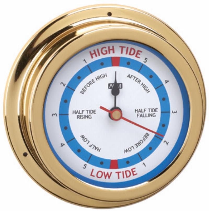 ANVI Brass Tide Clock 120mm Boat Warehouse Australia