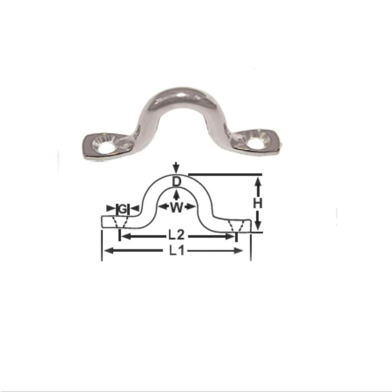 RWB Marine Saddles - Solid Stainless Steel (RWB2415 RWB2416