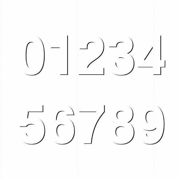 Boat Rego Numbers 100mm (4") White Boat Warehouse Australia