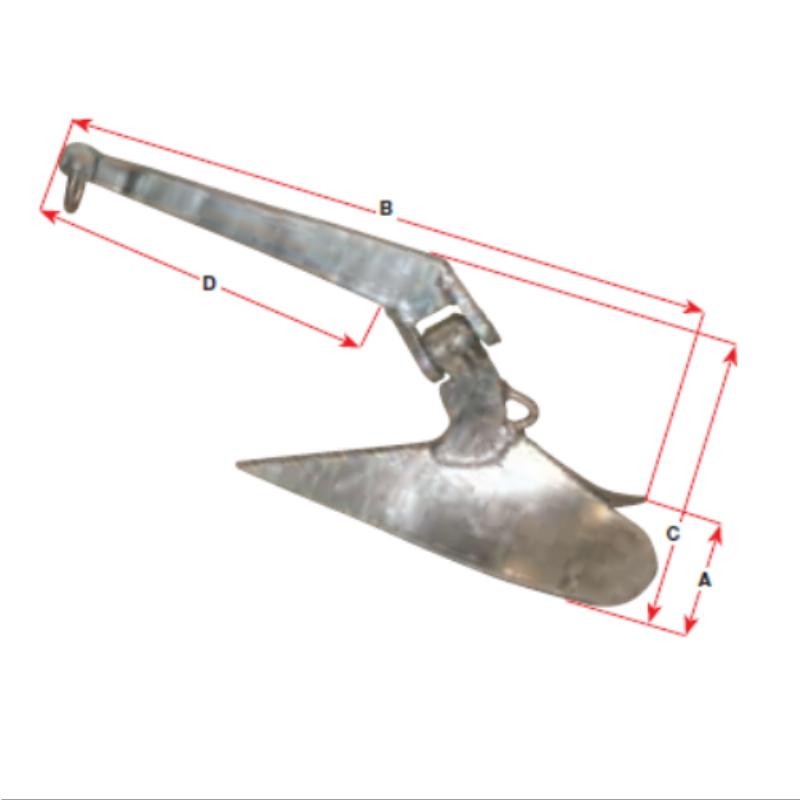 Galvanised Plough Anchors Boat Warehouse Australia