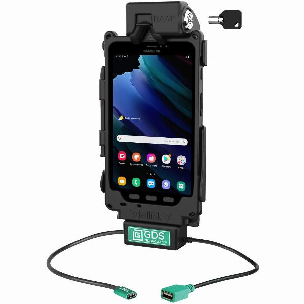 Ram Mounts GDS Locking ToughDock for Samsung Galaxy Tablet Active3 Active5 USB TypeC and USBA