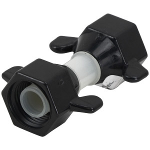 Wingnut swivel straight fitting adapter